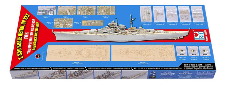 I Love Kits - Bismark 1941 Detail Set TRP5358 1:350 - 66601