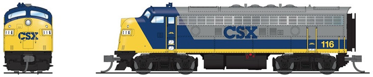 Broadway Limited - N EMD F7A CSX #116 YN2 Paint HTDX - 9263