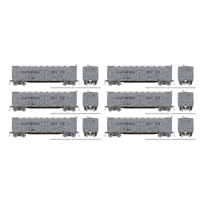 Rapido Trains - HO R7 Wood Reefer FGE Mathieson Dry Ice - 177205