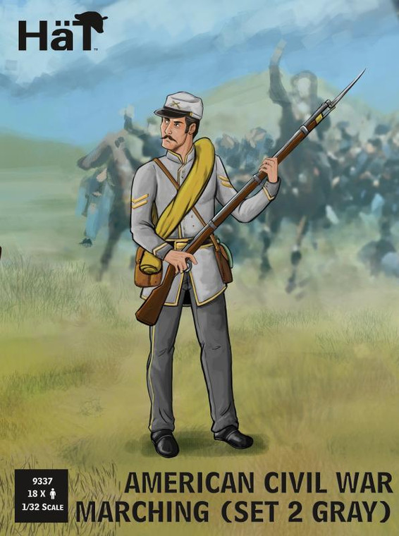 HaT Industries Figures - ACW Marching Set 2 Grey - 9337