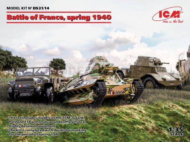 ICM Models - Battle of France French Vehicles 1:35 - DS3514