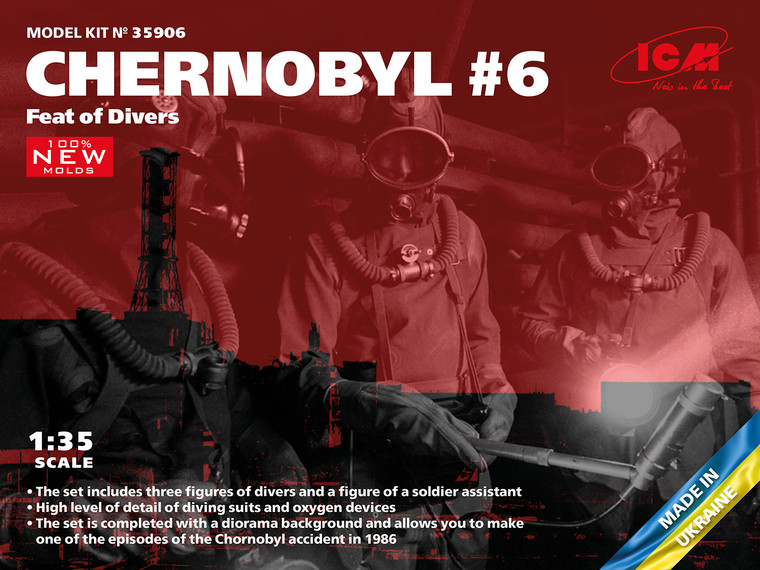 ICM Models - Chernobyly #6 reactor divers 1:35 - 35906