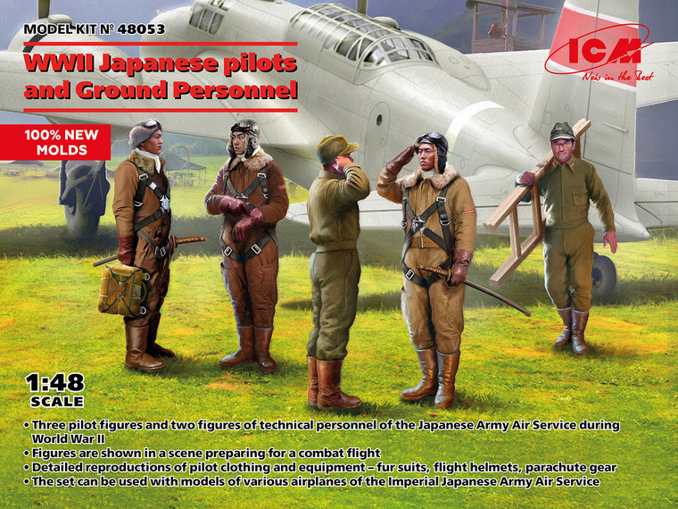 ICM Models - WW2 Japanese Pilots&Ground Crew 1:48 - 48053