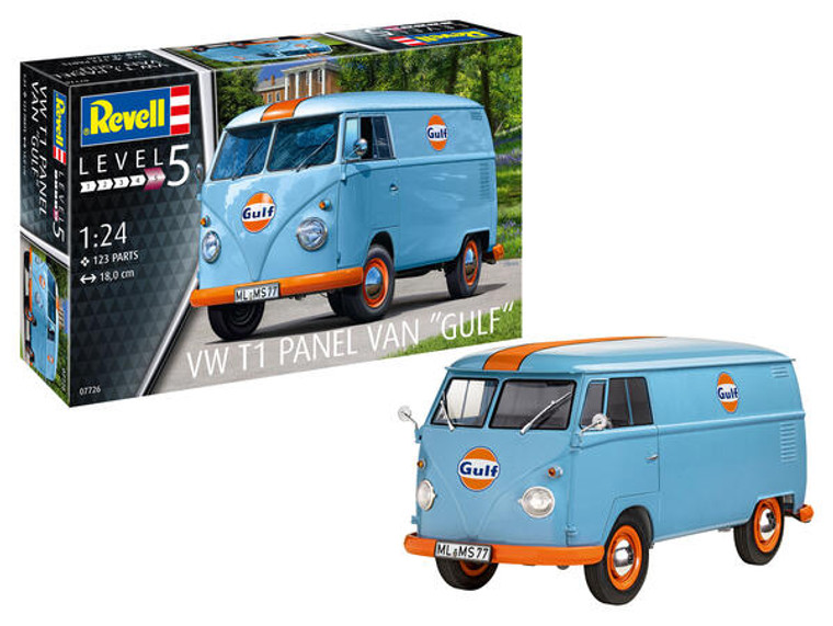 Revell Monogram Germany - VW T1 Panel Van (Gulf Oil) 1:24 - 7726 Revell Monogram Germany - VW T1 Panel Van (Gulf Oil) 1:24 - 7726