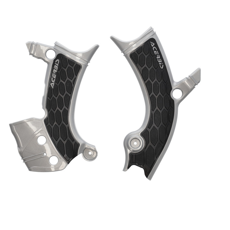 Acerbis - X-grip Frame Guard Silver/black Yam - 2981441015