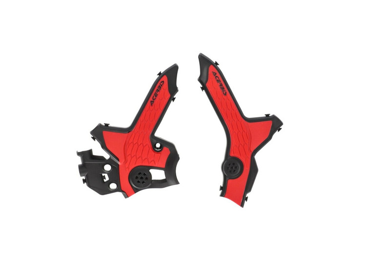 Acerbis - X-grip Frame Guard Black/red Hon - 2979621042