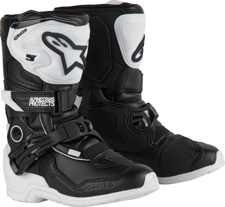 Alpinestars - Tech 3s Kids Boots White/black Sz 1 - 2014524-21-1