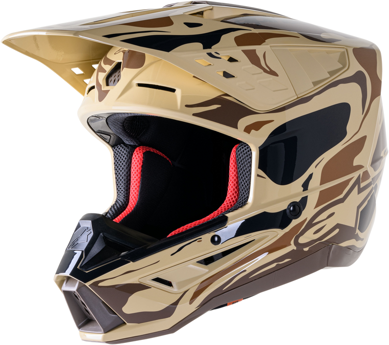 Alpinestars - S-m5 Mineral Helmet Dark Brown/kangaroo Matte Xs - 8306623-838-XS
