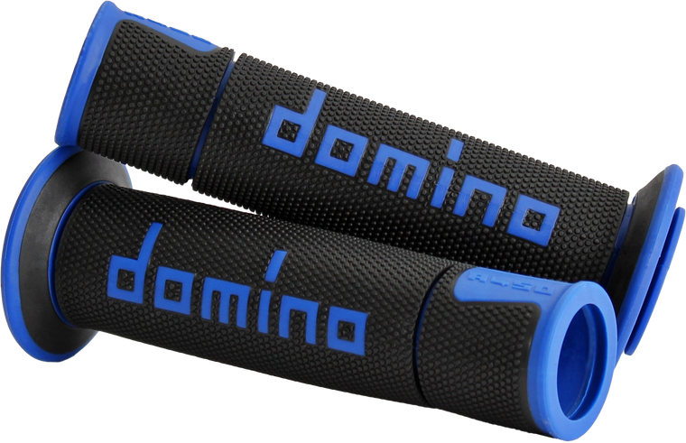 Domino Racing - A450 Road Racing Grips Black/blue Pair - A45041C4840B7-0
