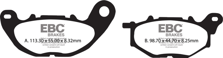 Ebc - Brake Pads Sfa705 Organic Scooter - SFA705