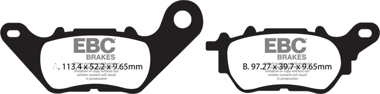 Ebc - Brake Pads Sfa706hh Double-h Sintered - SFA706HH