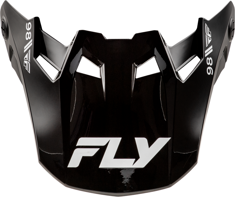 Fly Racing - Formula Cc Objective Visor Black/white Xl/2x - 73-4363