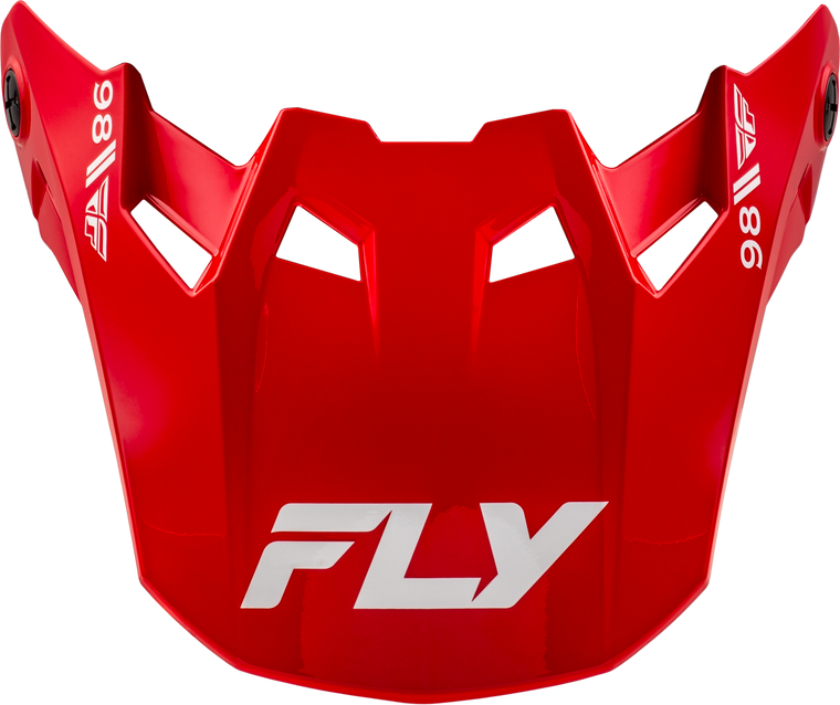Fly Racing - Formula Cc Objective Visor Red/white Md/lg - 73-4356