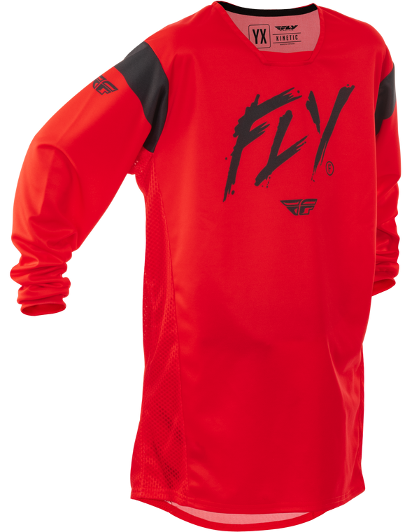 Fly Racing - Youth Kinetic Stoke Jersey Red/black Yxl - 378-527YXL