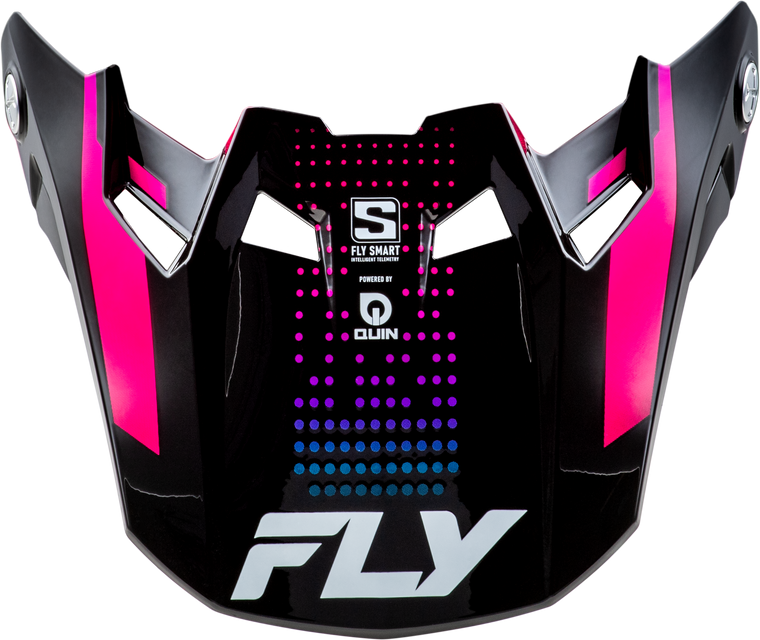 Fly Racing - Formula S Carbn Protocol Visor Black Carbon/blue/pink Yl/sm - 73-4478