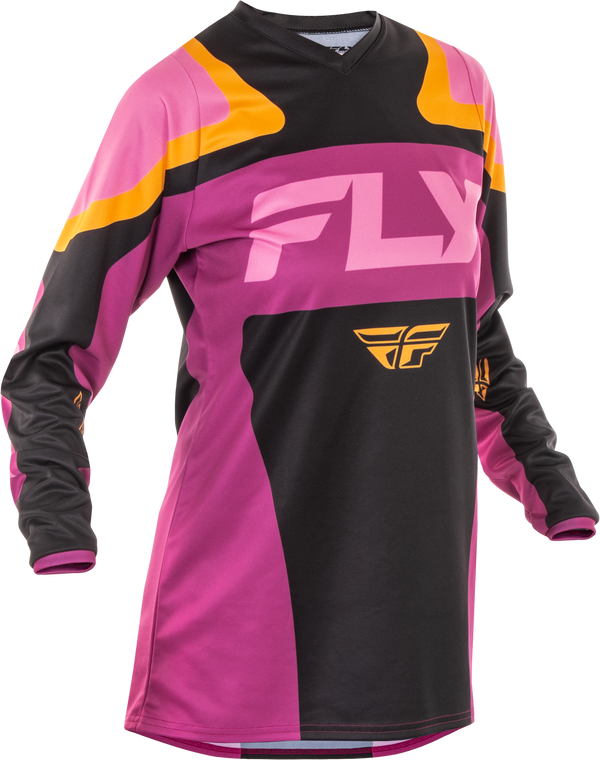 Fly Racing - Women's F-16 Jersey Black/mauve/yellow Xl - 378-822X
