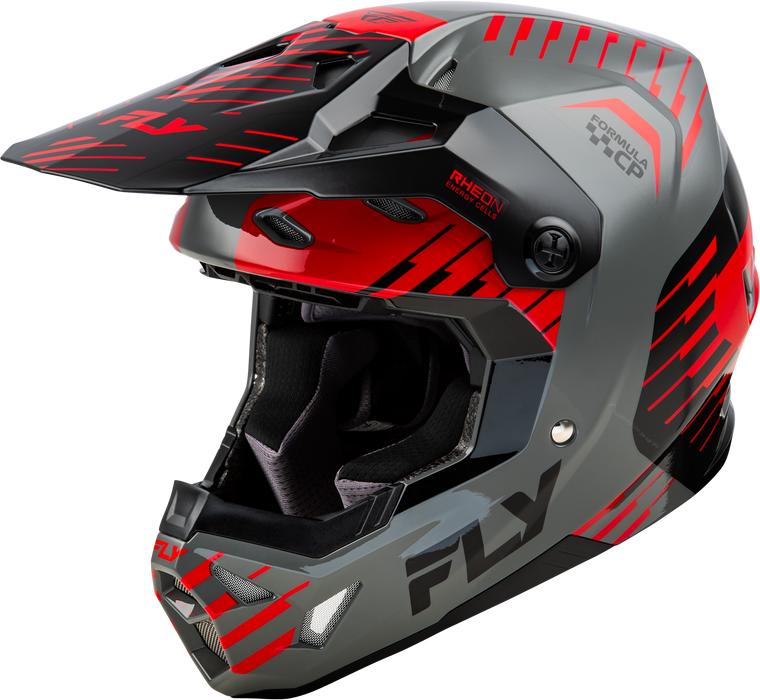 Fly Racing - Formula Cp Slice Helmet Grey/red/black Lg - 73-0051L