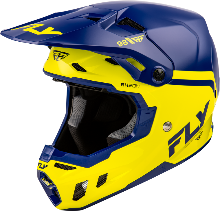 Fly Racing - Formula Cc Objective Helmet Navy/yellow Md - 73-4348M