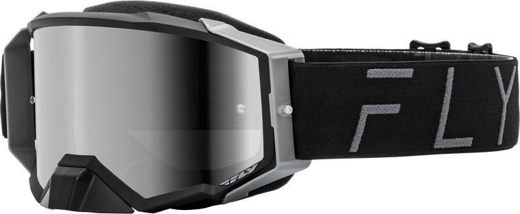 Fly Racing - Zone Pro Goggle Black/grey W/ Black Mirror/smoke Lens - 37-51908