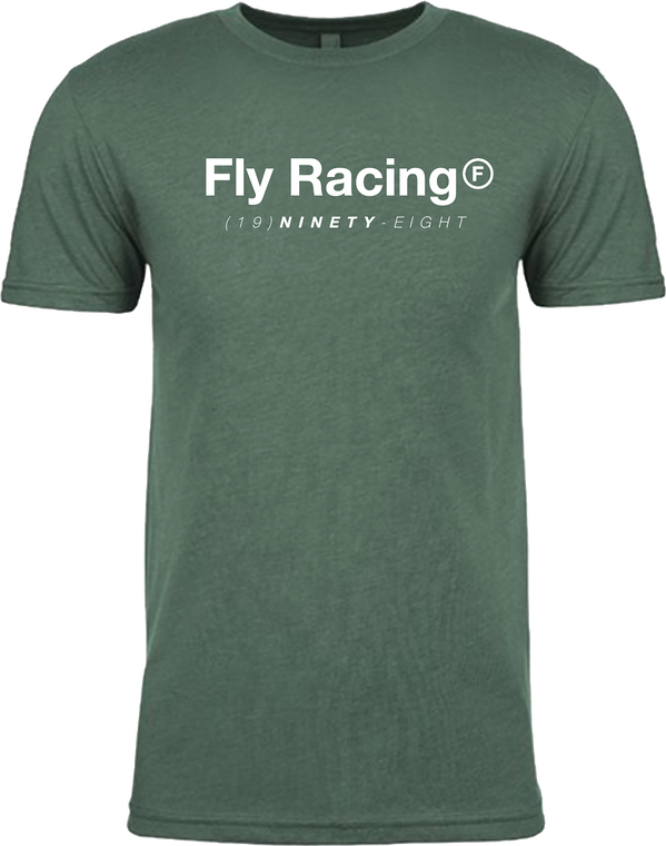 Fly Racing - Fly Trademark Tee Forest Green Heather Sm - 354-0315S