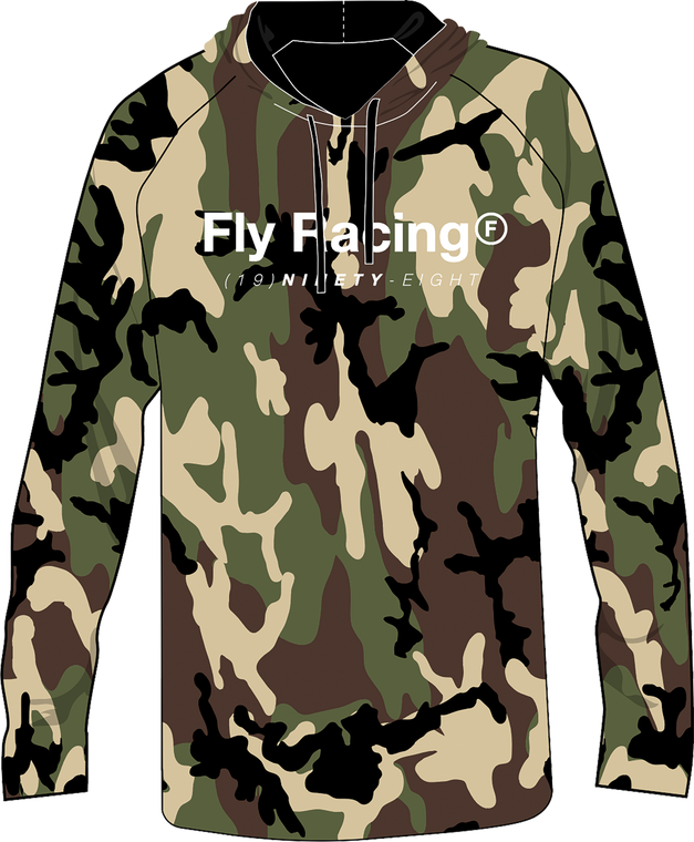 Fly Racing - Fly Trademark Hoodie Army Camo Md - 354-0300M