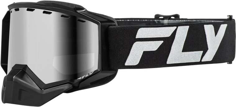 Fly Racing - Zone Elite Snw Goggle Blk/slvr W/ Sil Mirr/polarized Smk Lens - FLB-24ZP1