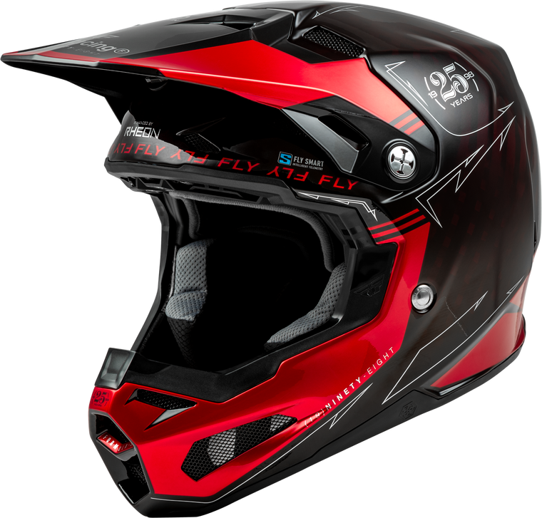 Fly Racing - Formula S Carbon Legacy Helmet Red Carbon/black 2x - 73-44472X