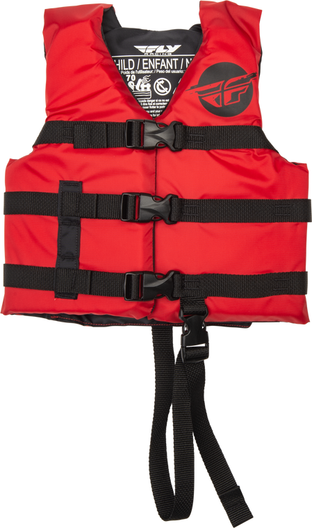 Fly Racing - Child Flotation Vest Red/black - 221-30322