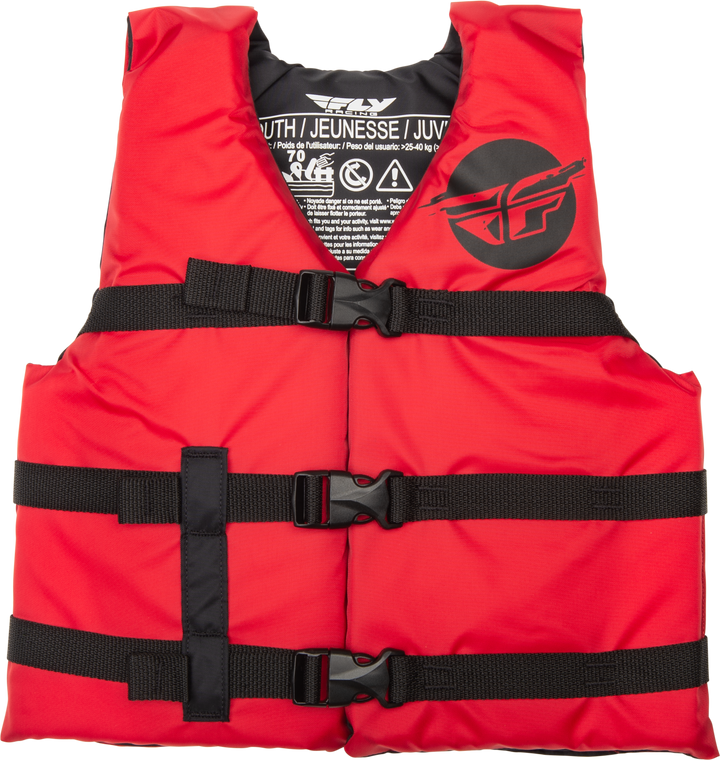 Fly Racing - Youth Flotation Vest Red/black - 221-30332