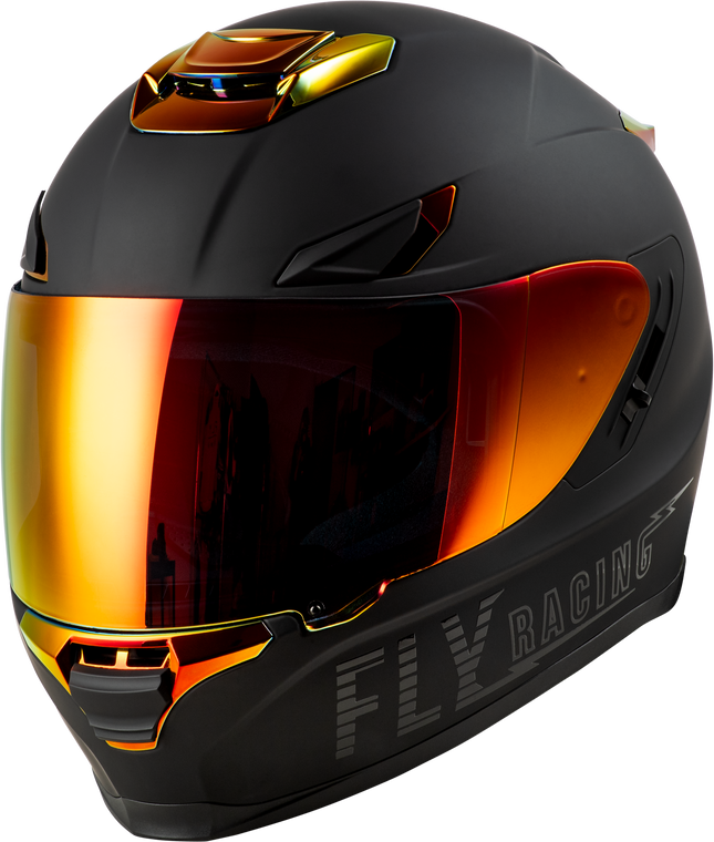 Fly Racing - Sentinel Recon Helmet Matte Black/fire Chrome Lg - 73-8427L