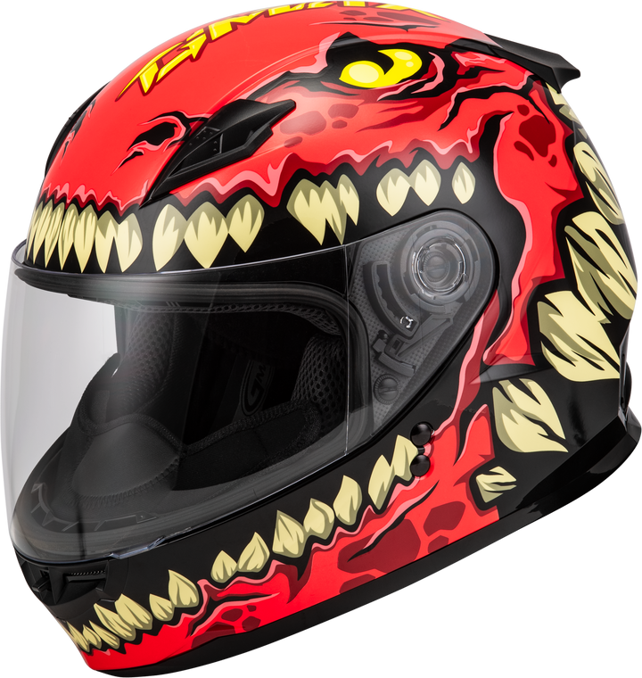 Gmax - Youth Gm-49y Drax Helmet Red Yl - F1499372