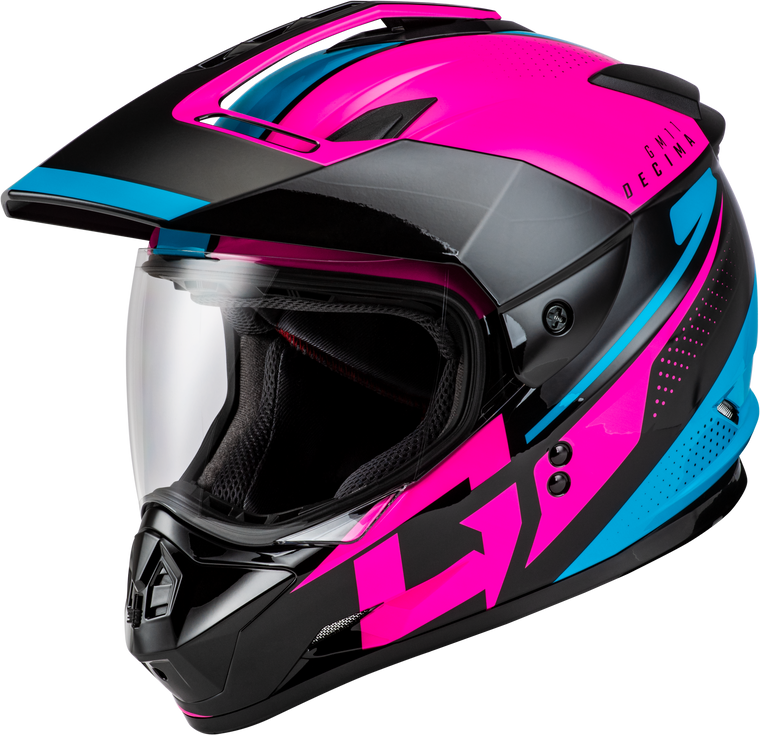 Gmax - Gm-11 Decima Helmet Black/pink/blue Lg - A11161236