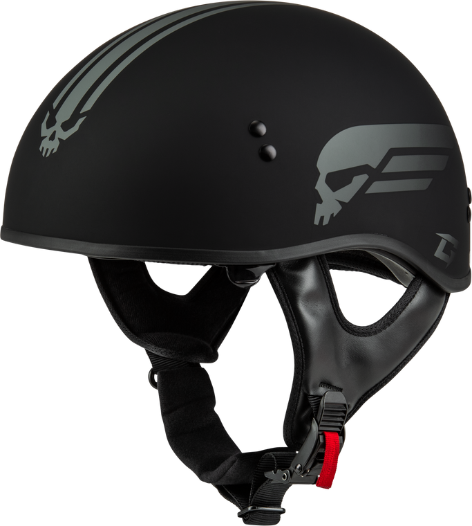 Gmax - Hh-65 Retribution Helmet Matte Black/silver Md - H16511815