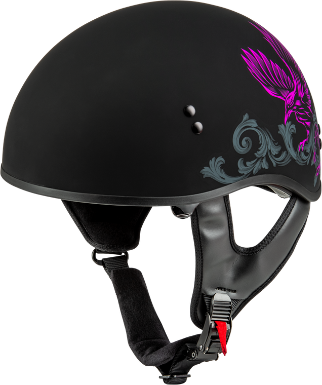 Gmax - Hh-65 Corvus Helmet Matte Black/purple/grey Xl - H16510967