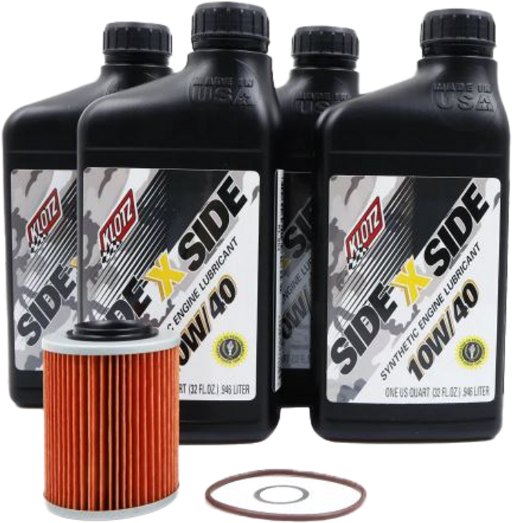 Klotz - Side X Side Oil Change Kit 10w40 With Oil Filter Can-am - KU-104 Klotz - Side X Side Oil Change Kit 10w40 With Oil Filter Can-am - KU-104