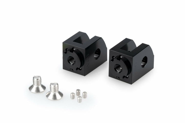 Puig - Footpeg Adaptor Rider Adjustable Black Yam - 21415N