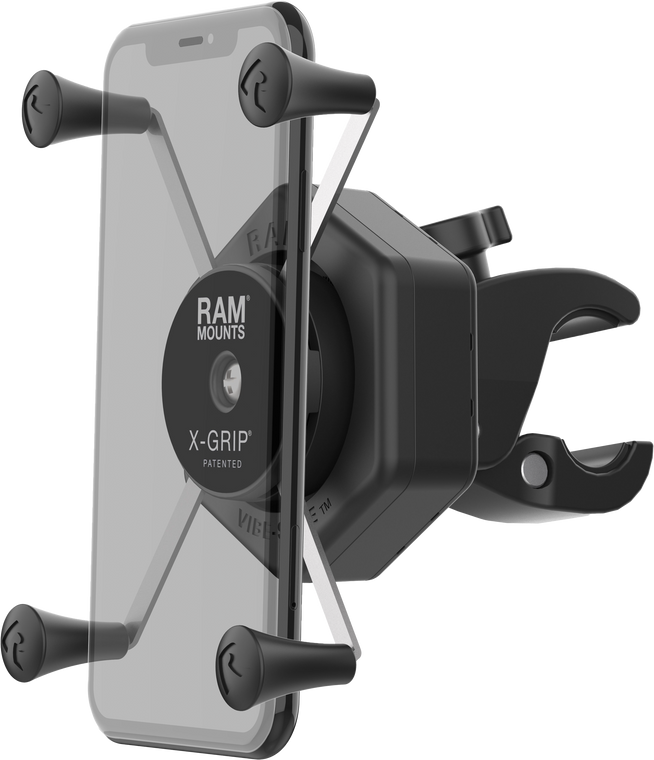 Ram - X-grip Vibe-safe L Phone Mount With Small Tough-claw - RAM-HOL-UN10-462-400