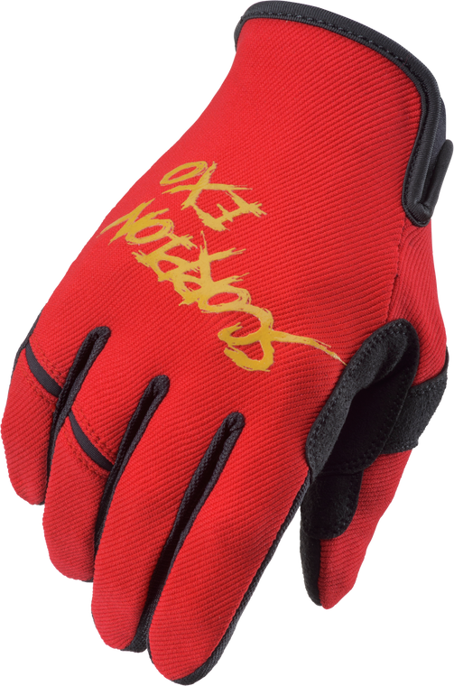 Scorpion Exo - Air-stretch Gloves Grind Red/gold Lg - G46-015