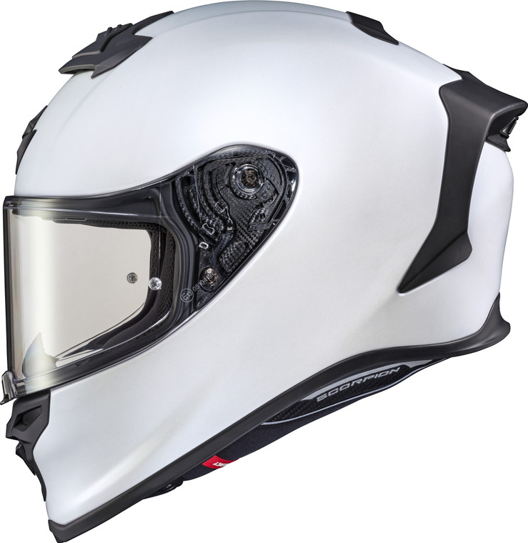 Scorpion Exo - Exo-r1 Air Full Face Helmet Matte Pearl White Lg - R1-0055