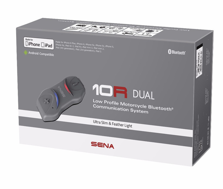 Sena - 10r Low Profile Headset W/ Intercom Single - 10R-02