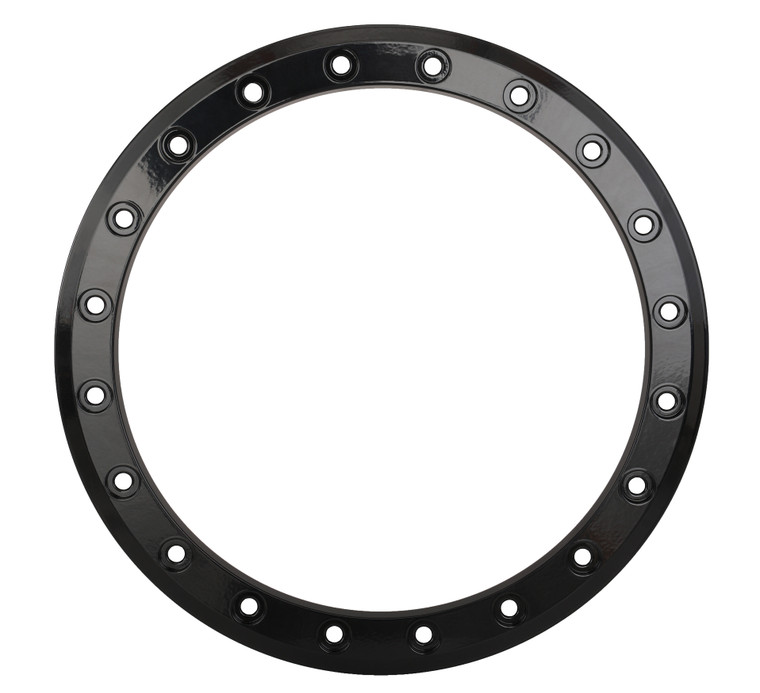 System 3 - Sb8-sb9 15" Beadlock Ring 10mm 20-hole Gloss Black - 15S3RING-510