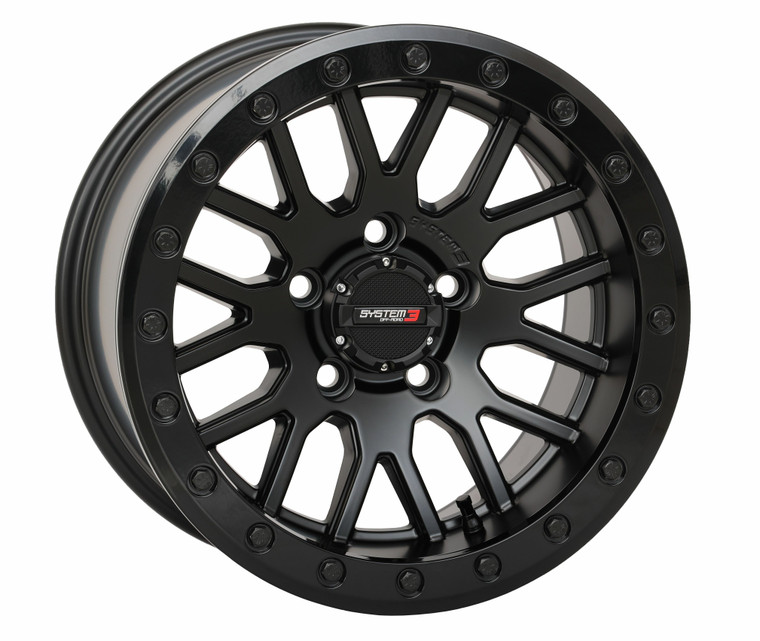 System 3 - Sb9 Wheel 15x9 5+4 (+10mm) 5/4.5 Matte Black - 15S3-9544