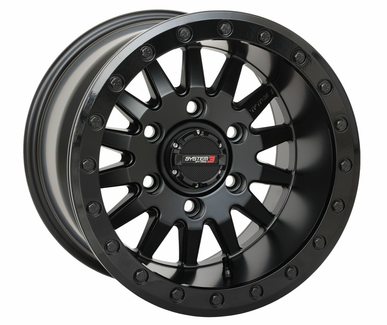 System 3 - Sb8 Wheel 15x10 5+5 (0mm) 6/5.5 Matte Black - 15S3-85651