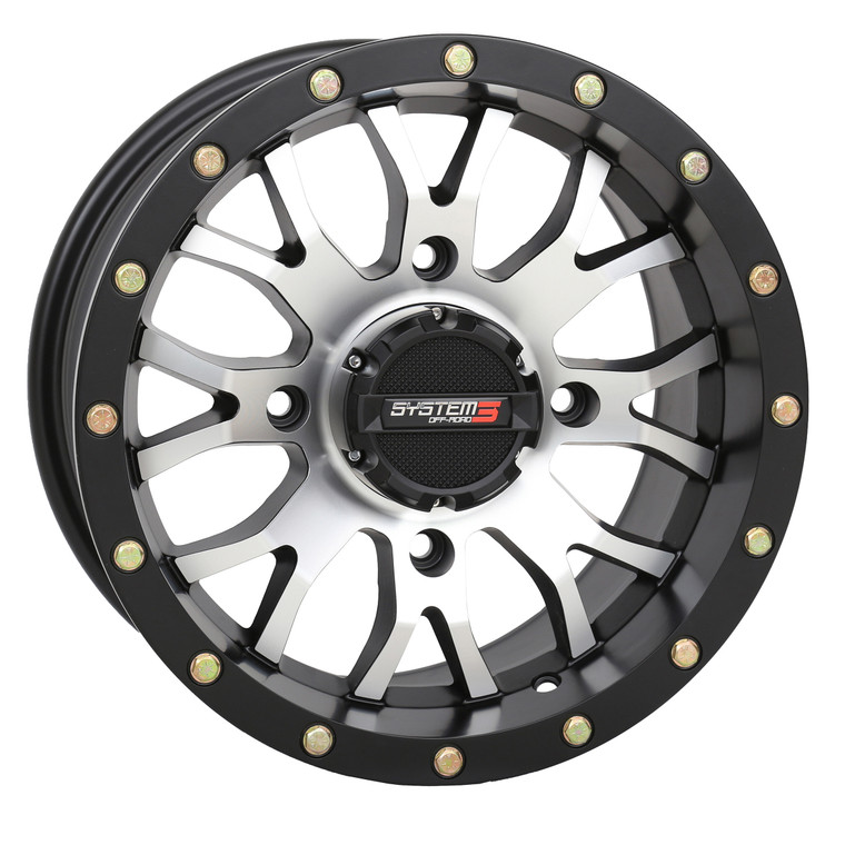 System 3 - St3 Wheel 14x7 5+2 (+30mm) 4/110 Matte Machined/black - 14S3-1010