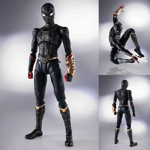 Tamashii Nations - S.H.Figuarts Figures - Marvel - Spider-Man: No Way Home - Spider-Man Black & Gold Suit Special Set