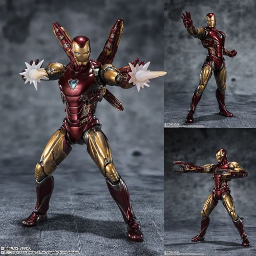 Tamashii Nations - S.H.Figuarts Figures - Marvel - AVN 4 Endgame Movie - Iron-Man (Five Years Later 2023 Edition)