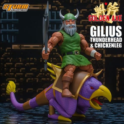 Storm Collectibles - Golden Axe Figures - 1/12 Scale Gilius Thunderhead & Chicken Leg