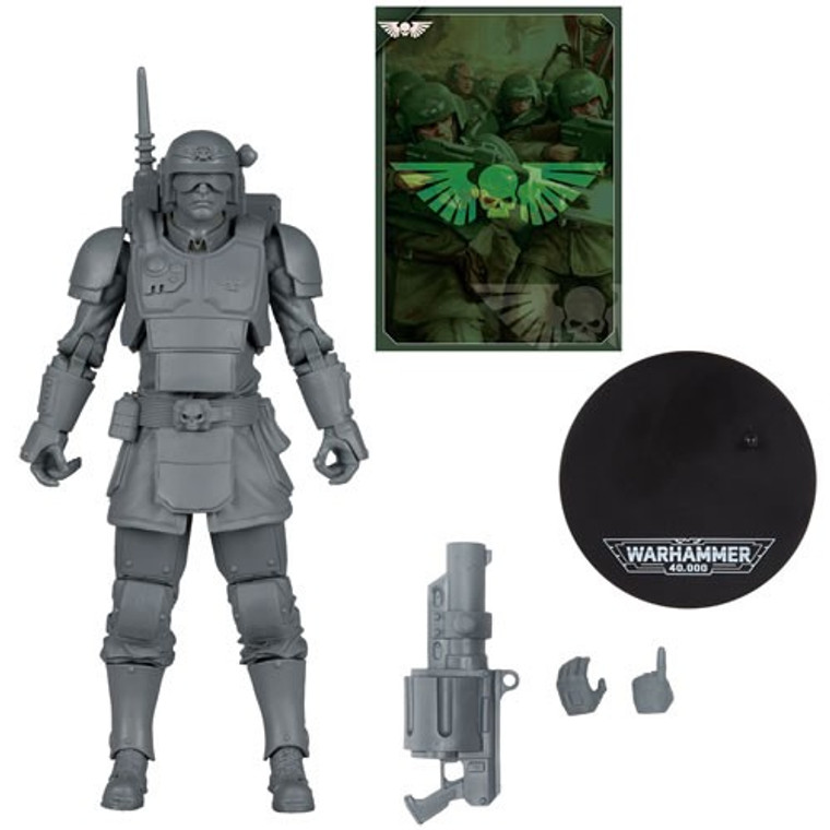Mcfarlane Toys - Warhammer 40,000 Figures - S09 - 7" Scale Kasrkin (Astra Militarum) (Unpainted Artist Proof)