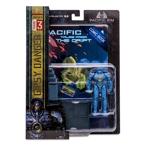 Mcfarlane Toys - Pacific Rim Figures - 4" Scale Gipsy Danger (Jaeger) Figure Playset w/ Comic