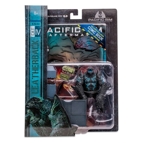 Mcfarlane Toys - Pacific Rim Figures - 4" Scale Leatherback (Kaiju) Figure Playset w/ Comic